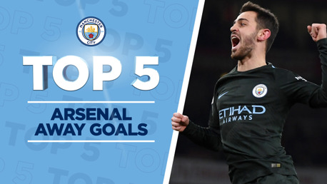 Arsenal v City: Top five goals