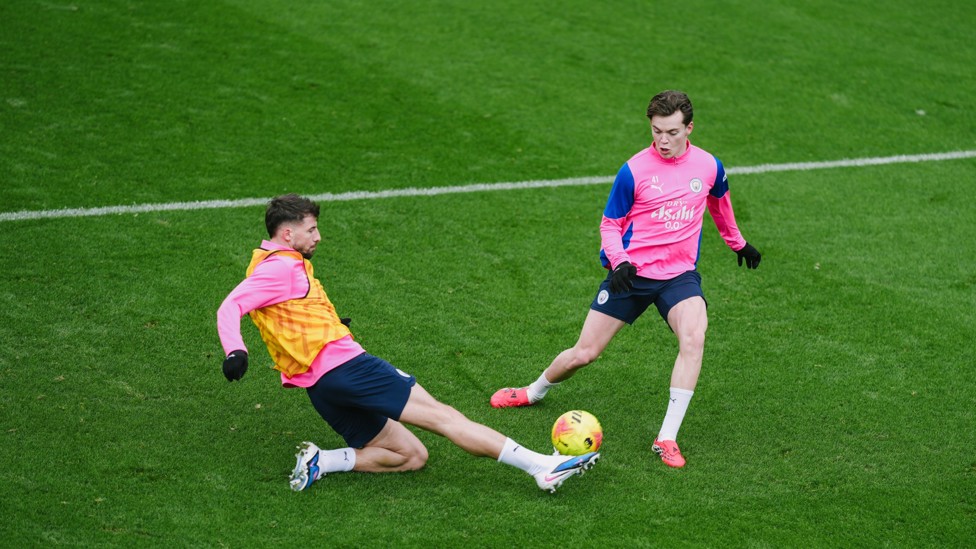 Until... : Dias comes in with the tackle!