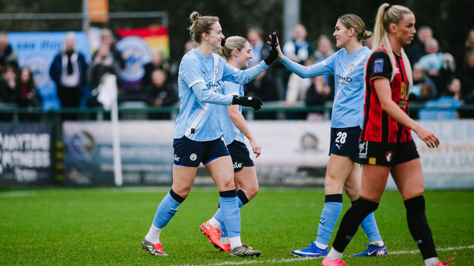 IN THE GOALS  : Vivianne Miedema comes from the bench to score.