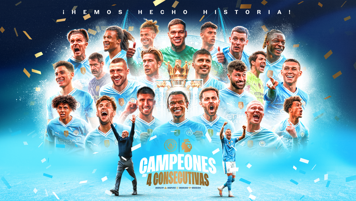 El City gana la Premier League por cuarta vez consecutiva