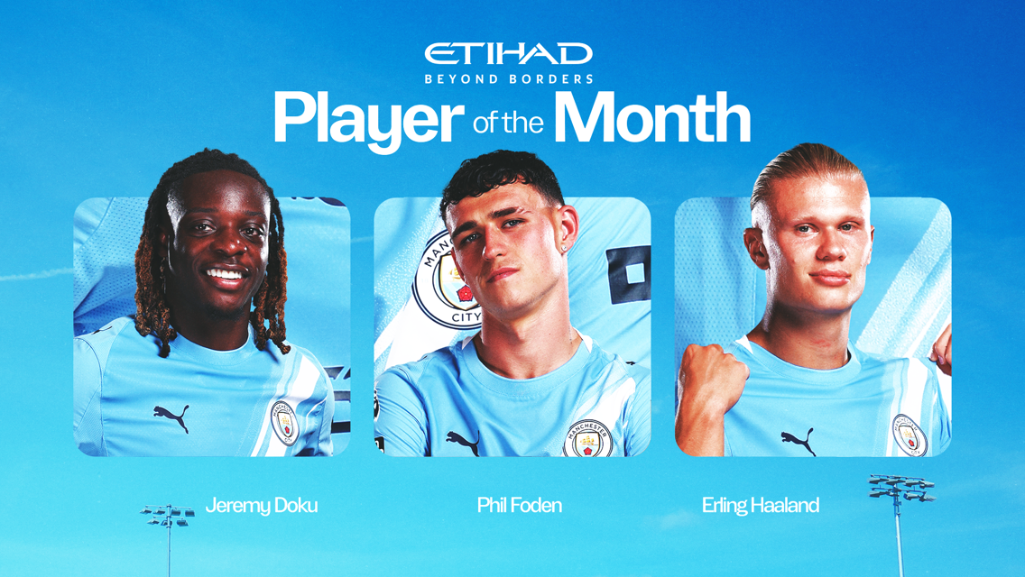 Etihad Player of the Month: September nominees