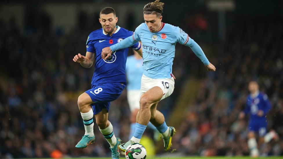 TWO BLUES : Kovacic tried to make a difference in Chelsea’s Carabao Cup defeat to City in November 2022