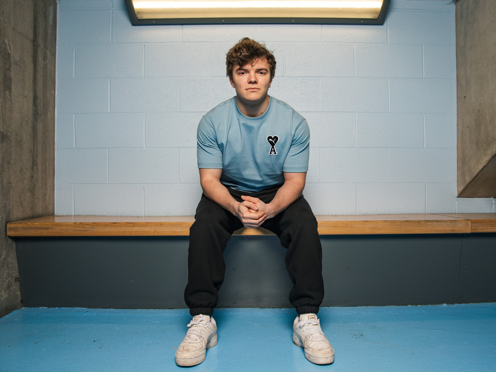 LOOKING SHARP : Skram shows off some PUMA apparel. 