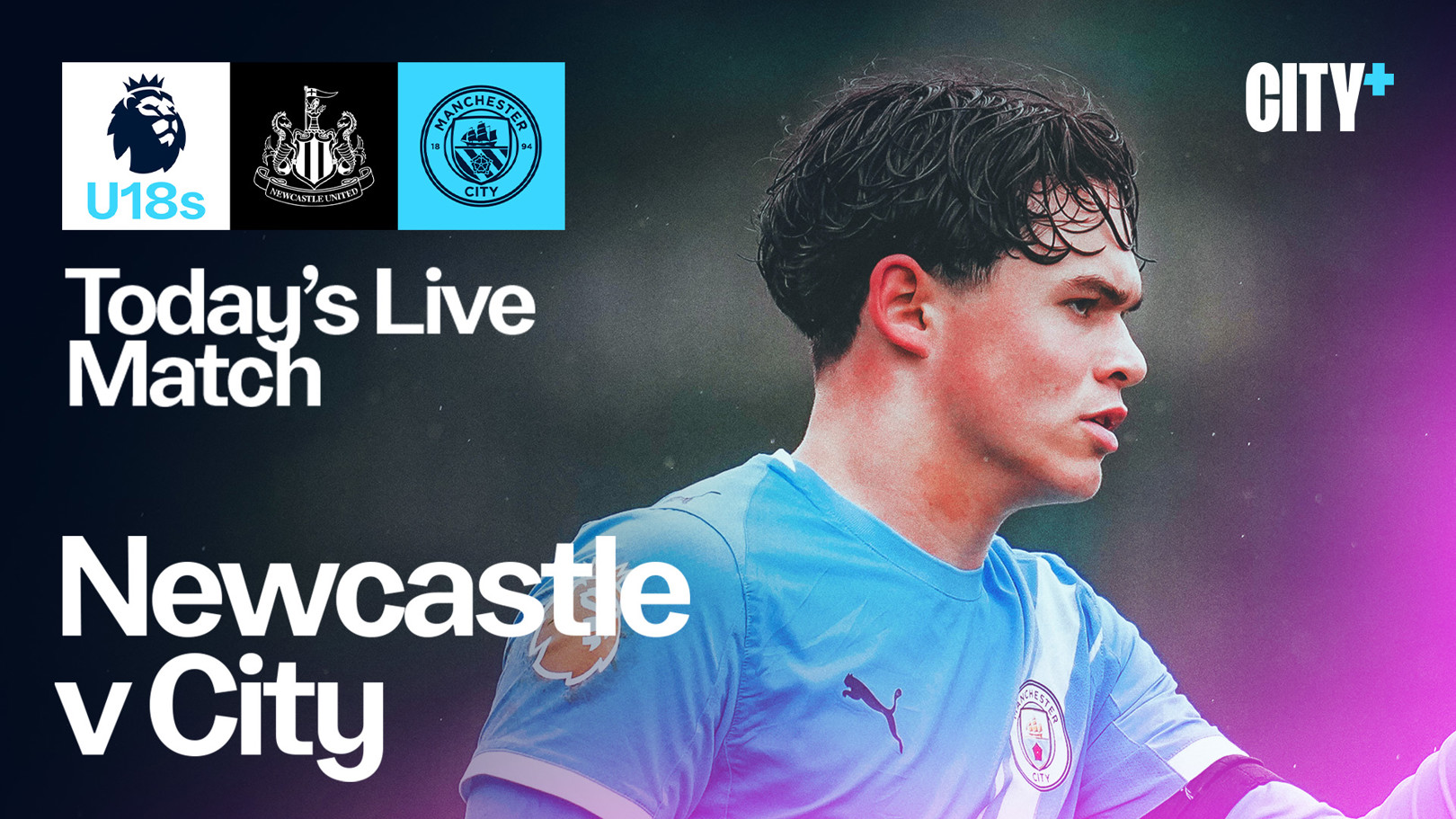 Watch City's Under-18 trip to Newcastle live on CITY+ today