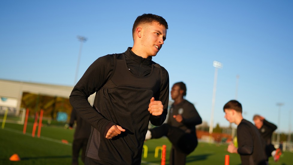 MIDFIELD MAESTRO : Dexter Oliver hard at work. 