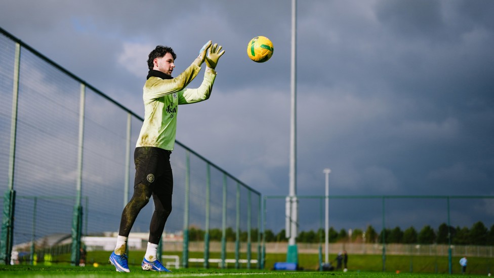 EYES ON THE PRIZE: James Trafford ready to catch the ball