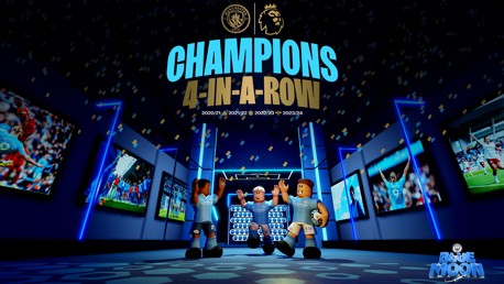 Celebrate the end of the season and City's fourth consecutive Premier League title on Roblox 