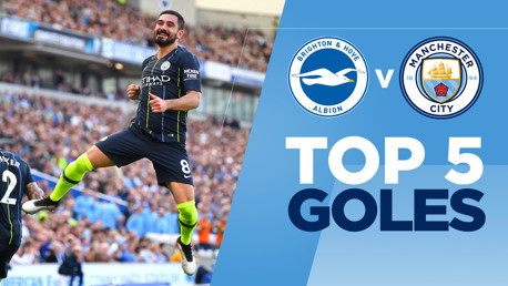 Brighton v City: Los 5 mejores goles