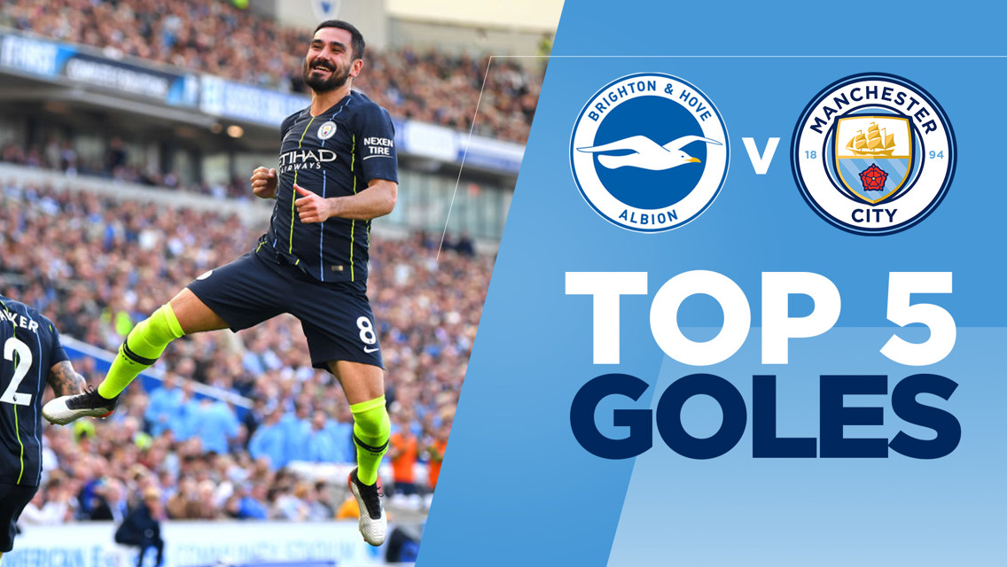 Brighton v City: Los 5 mejores goles