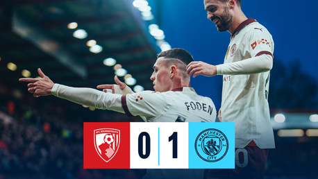 Bournemouth 0-1 City: resumen breve