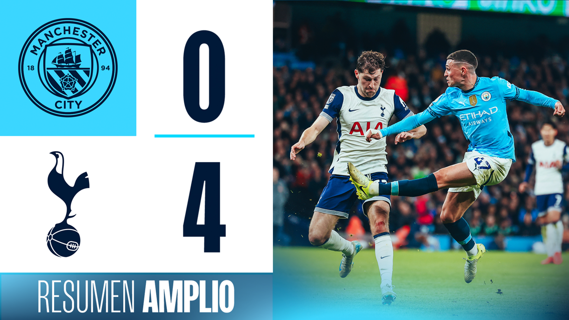 City 0-4 Tottenham: resumen amplio