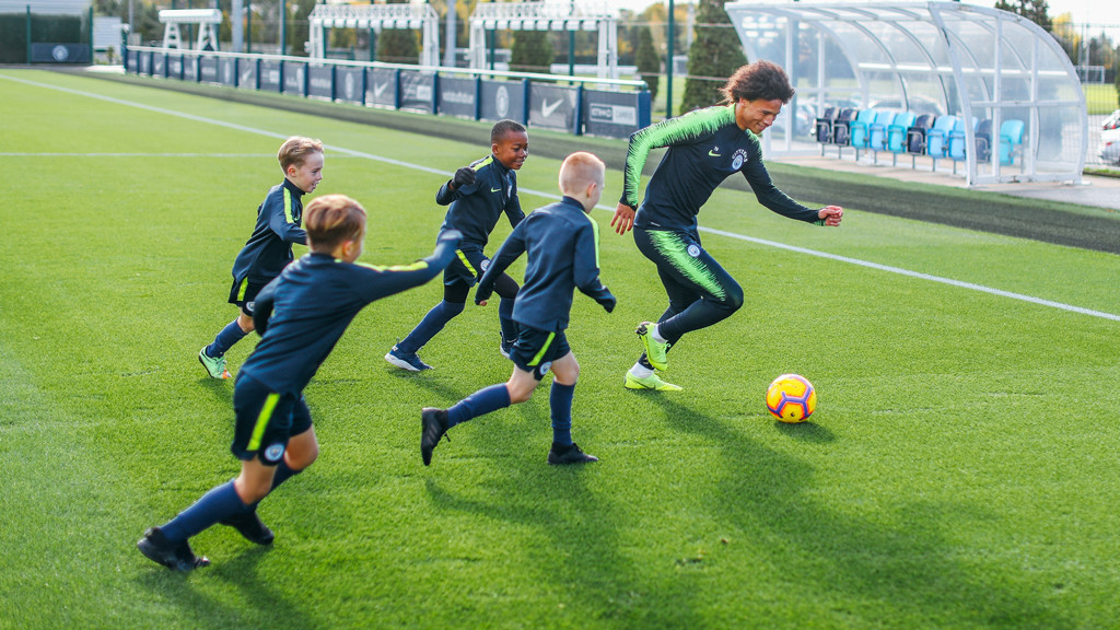 Friday fun City Under8s join Pep's training!