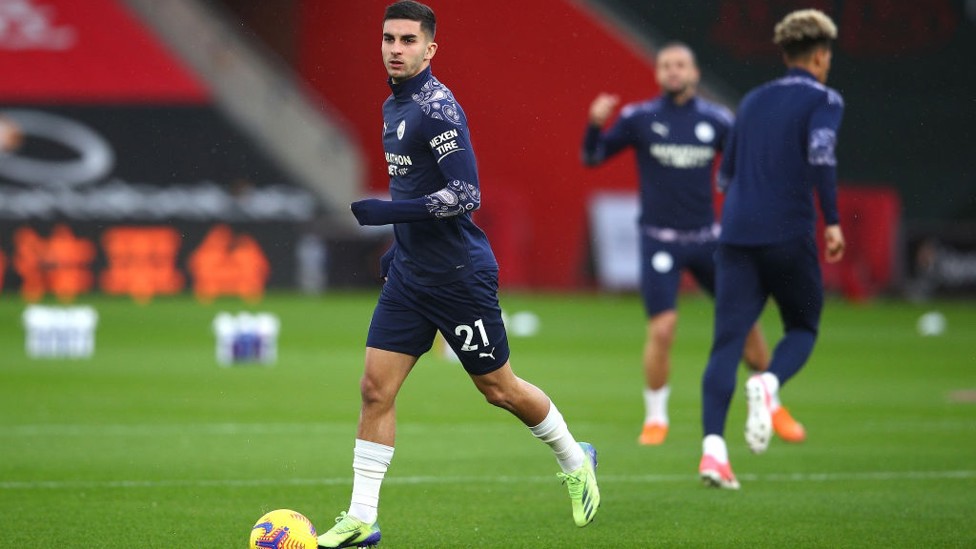 TOR-READY : Ferran gets a feel of the ball on the south coast as he's named back in the starting XI.