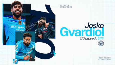Gvardiol completa 100 jogos pelo City