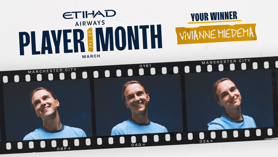 Miedema wins March’s Etihad Player of the Month
