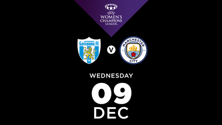 Watch Goteborg FC v City in the UWCL live on CITY+