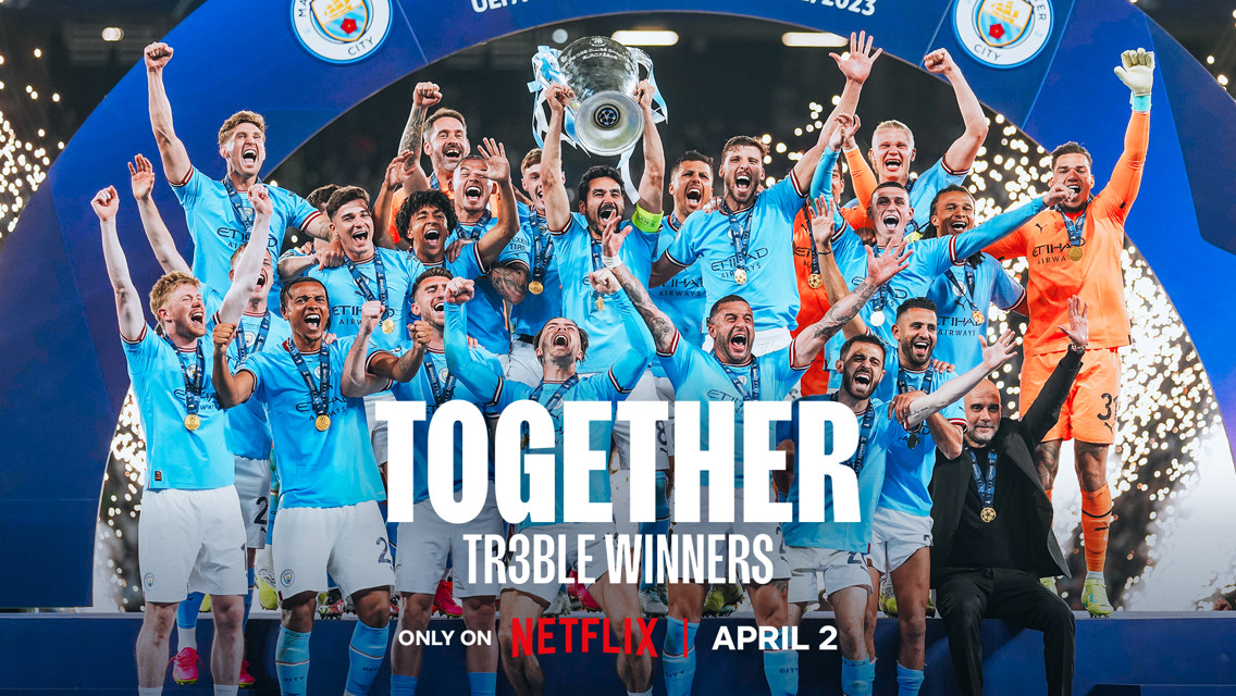 Manchester City’s latest docuseries ‘Together: Treble Winners’ to be released on Netflix