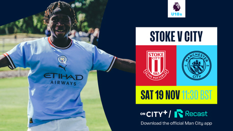 Watch Stoke v City live on CITY+ and Recast