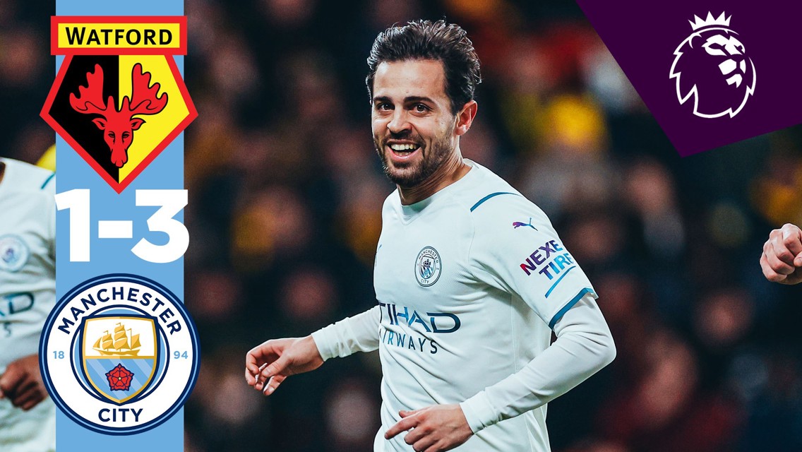 Watford 1-3 City: Brief highlights