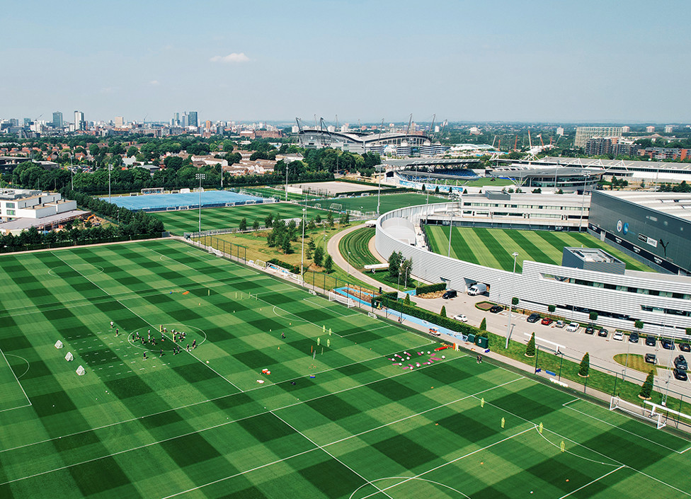 More summery drone shots of the first team training pitches