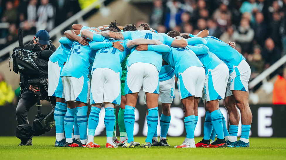 Huddle down: City focus ahead of kick-off