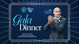 Manchester City Gala Dinner invitation featuring details of the event on 29 October 2026 with special guest Pablo Zabaleta at Etihad Stadium, Medlock Square. Includes Manchester City logo and City in the Community 40 Years celebration.
