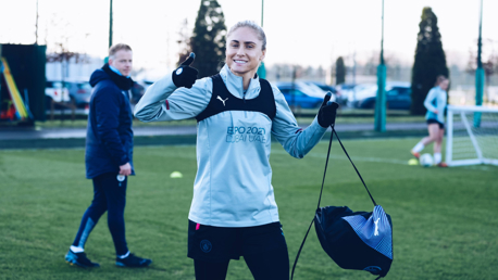 Picture special: Steph Houghton returns to training!