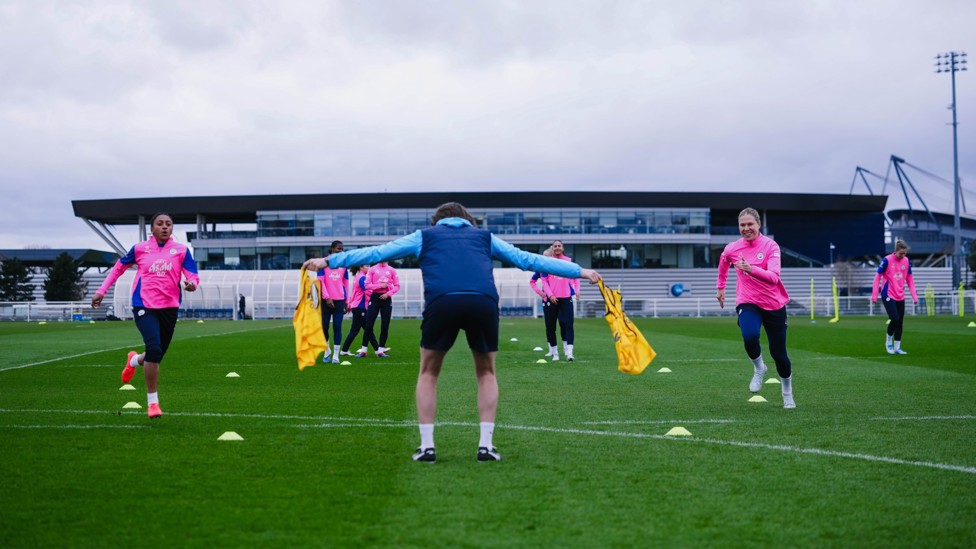 REACHING FOR IT: Kerolin and Rebecca Knaak go for the bibs