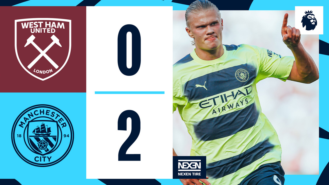 West Ham 0-2 City: Brief highlights