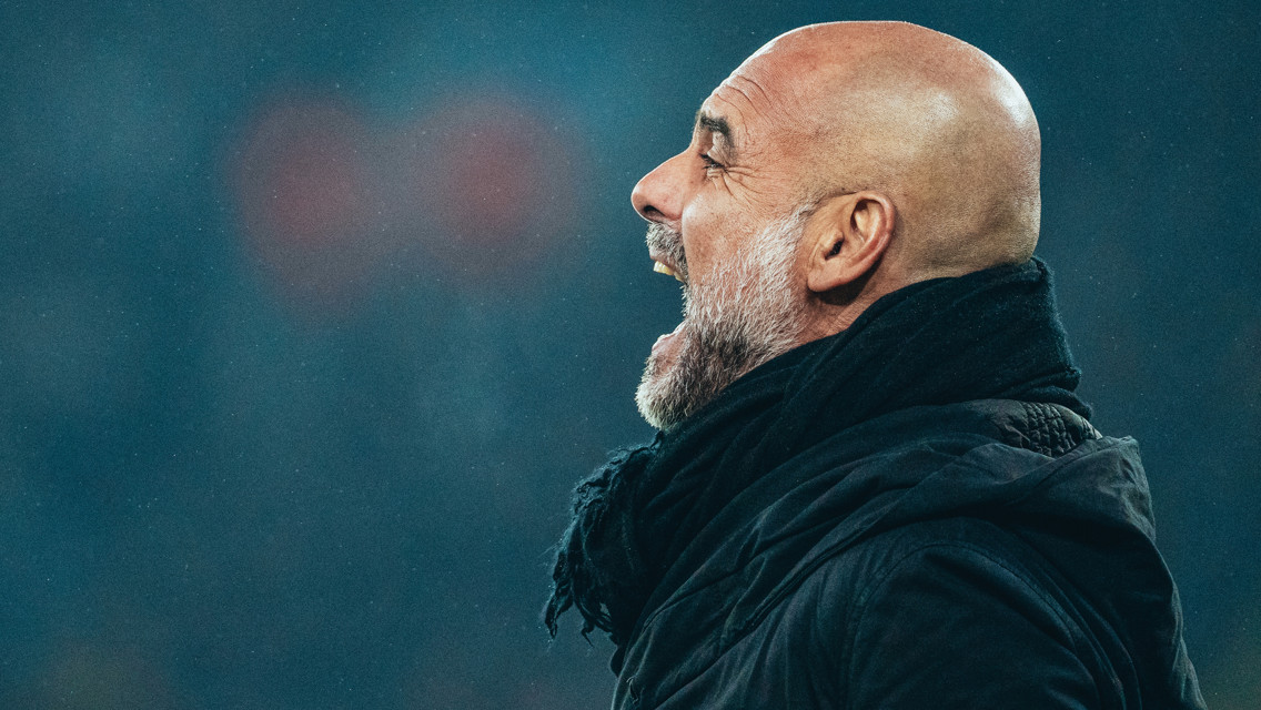 THE BOSS: On the touchline.