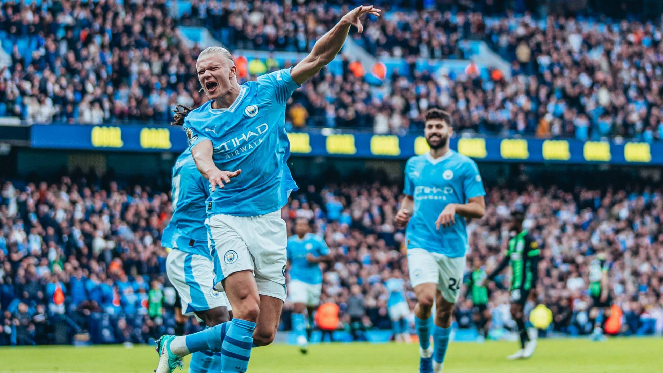 HAPPY HAALAND: Our number nine loved that one!