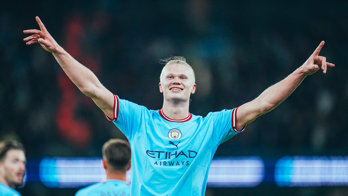 HAPPY HAALAND: Our number nine loved that one!