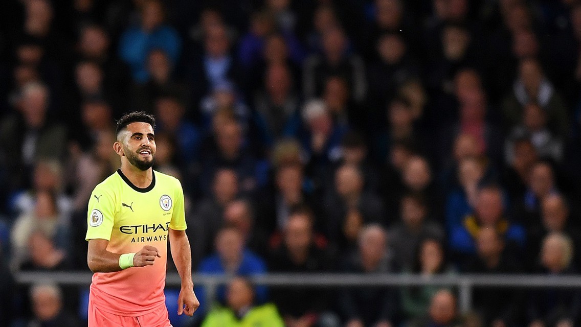 MAHREZ STUNNER: Riyad's goal capped a superb all-round display