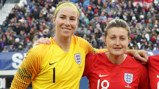 READY TO ROAR: Karen Bardsley is excited to link up with fellow Lioness Ellen White at Club level