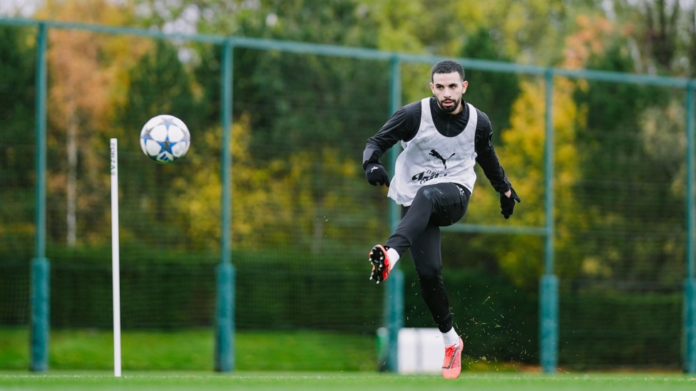 GOING FOR GOAL : Rayan Ait-Nouri showcases his shooting ability. 