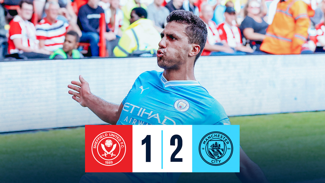 Cuplikan singkat: Sheffield United 1-2 City