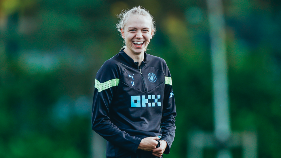ONE OF OUR OWN : Esme Morgan bringing the positive vibes.