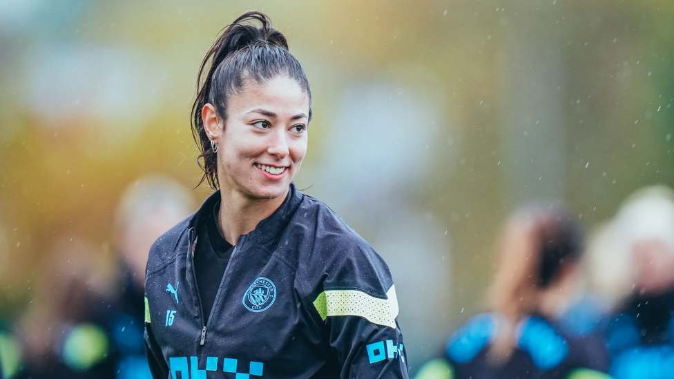 READY FOR ACTION : Leila Ouahabi at the end of training