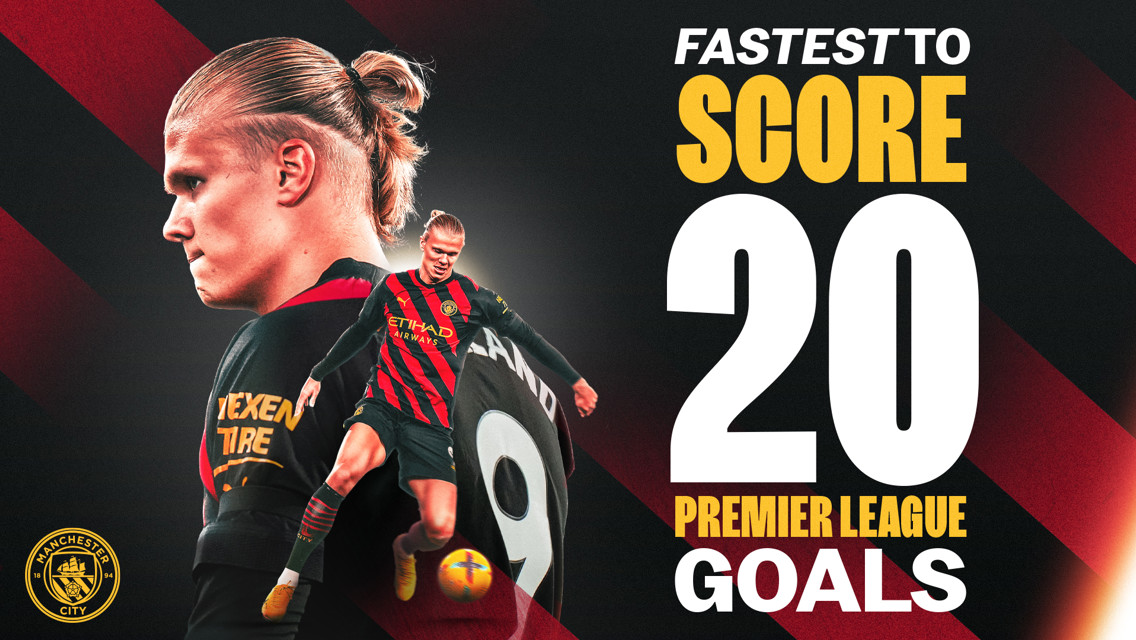 Tonton: 20 gol Premier League Erling Haaland