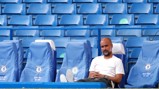 COOL PEP: The boss enjoying some alone time in the dugout.